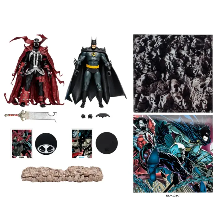 Batman und Spawn Figuren 2-Pack DC Multiverse Based on Comics by Todd McFarlane