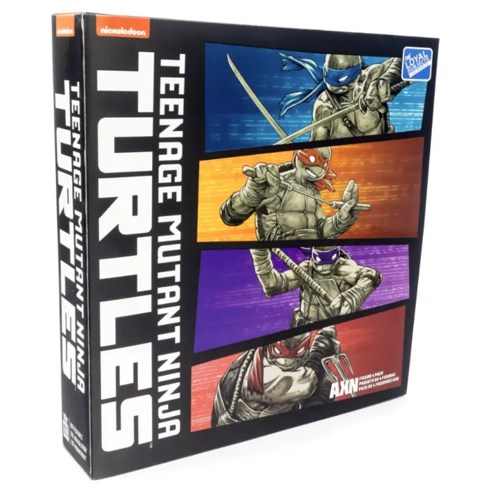 Black & White Michelangelo, Raphael, Donatello und Leonardo Teenage Mutant Ninja Turtles BST AXN 4-Pack von The Loyal Subjects in der IDW Comic Version