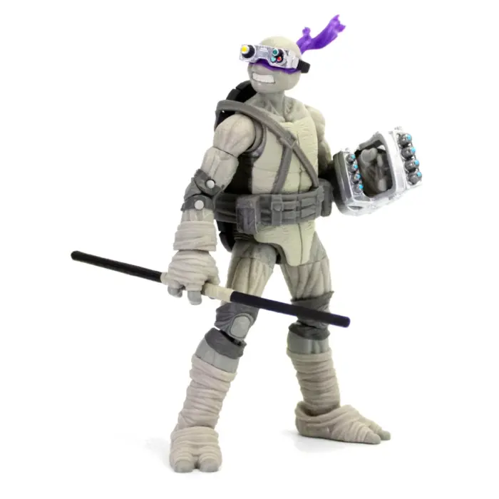 Black & White Michelangelo, Raphael, Donatello und Leonardo Teenage Mutant Ninja Turtles BST AXN 4-Pack von The Loyal Subjects in der IDW Comic Version