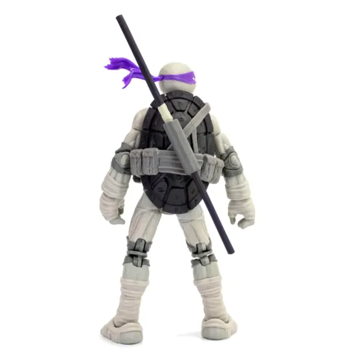Black & White Michelangelo, Raphael, Donatello und Leonardo Teenage Mutant Ninja Turtles BST AXN 4-Pack von The Loyal Subjects in der IDW Comic Version