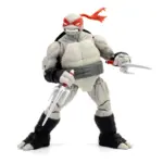 Black & White Michelangelo, Raphael, Donatello und Leonardo Teenage Mutant Ninja Turtles BST AXN 4-Pack von The Loyal Subjects in der IDW Comic Version