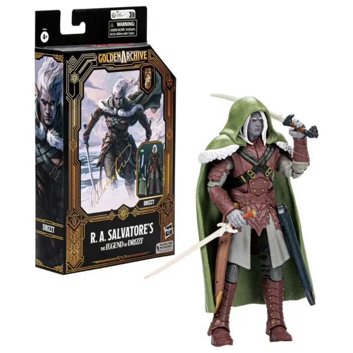 Drizzt Dungeons & Dragons Golden Archive Figur von Hasbro aus R.A. Salvatore's The Legend of Drizzt