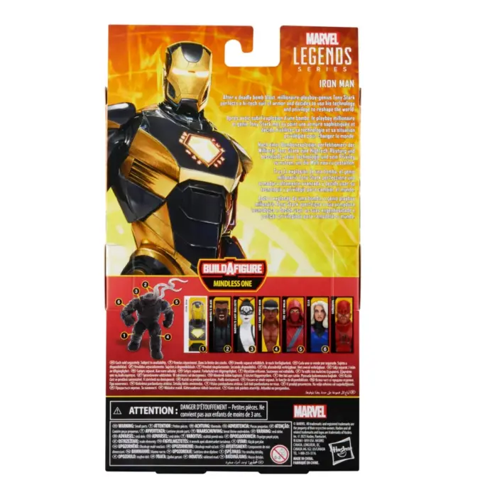 Iron Man Marvel Legends Series Gamerverse Midnight Suns Figur von Hasbro aus der Mindless One Build-A-Figure (BAF) Wave