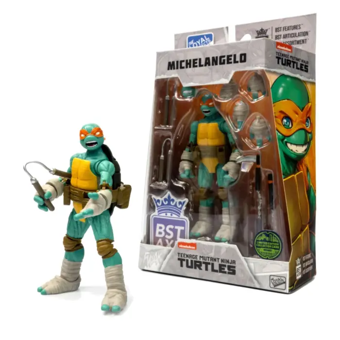 Michelangelo Teenage Mutant Ninja Turtles BST AXN Figur von The Loyal Subjects in der IDW Comic Version