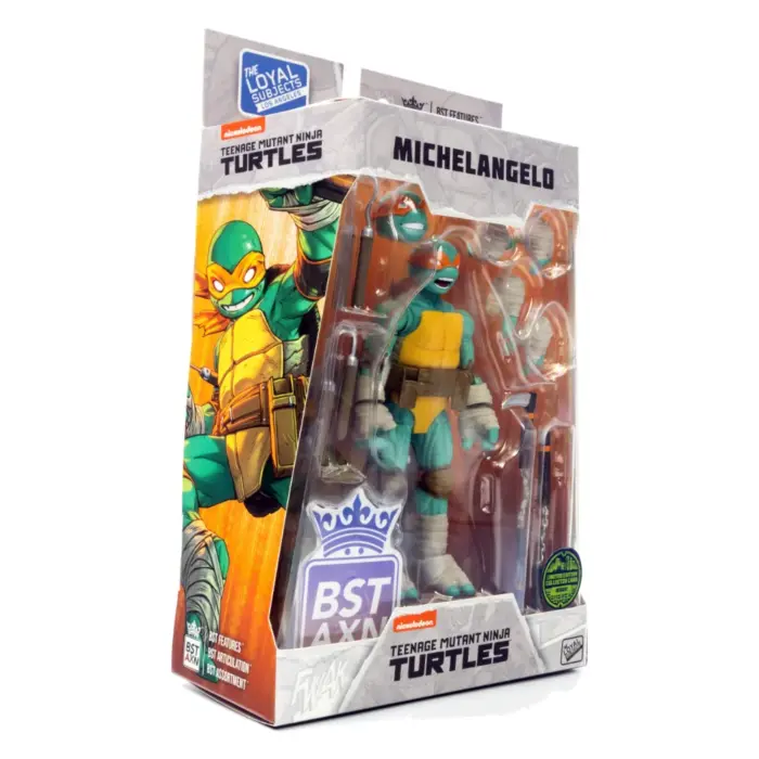 Michelangelo Teenage Mutant Ninja Turtles BST AXN Figur von The Loyal Subjects in der IDW Comic Version
