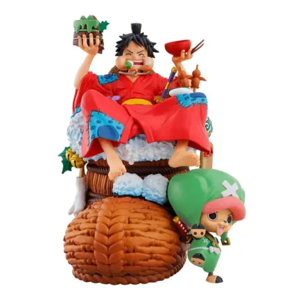 Ruffy und Chopper One Piece Petitrama DX Logbox (Re Birth Vol. 1) Statue von MegaHouse