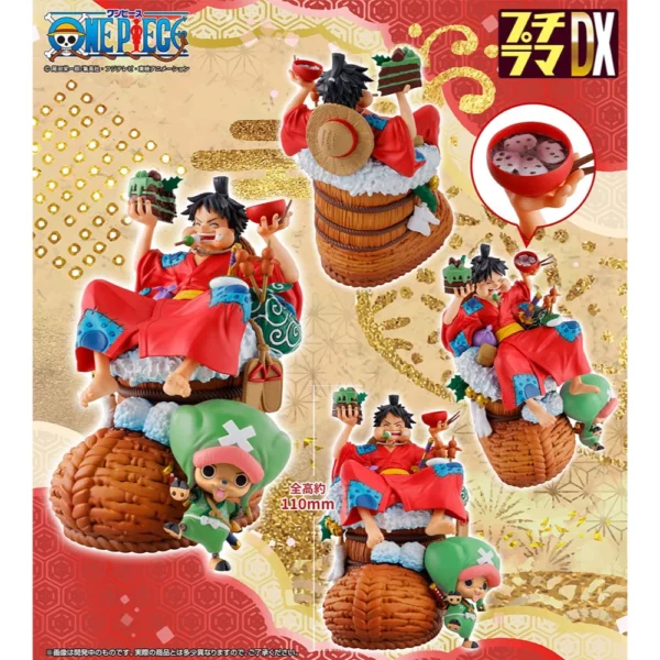 Ruffy und Chopper One Piece Petitrama DX Logbox (Re Birth Vol. 1) Statue von MegaHouse