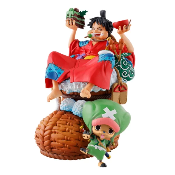 Ruffy und Chopper One Piece Petitrama DX Logbox (Re Birth Vol. 1) Statue von MegaHouse