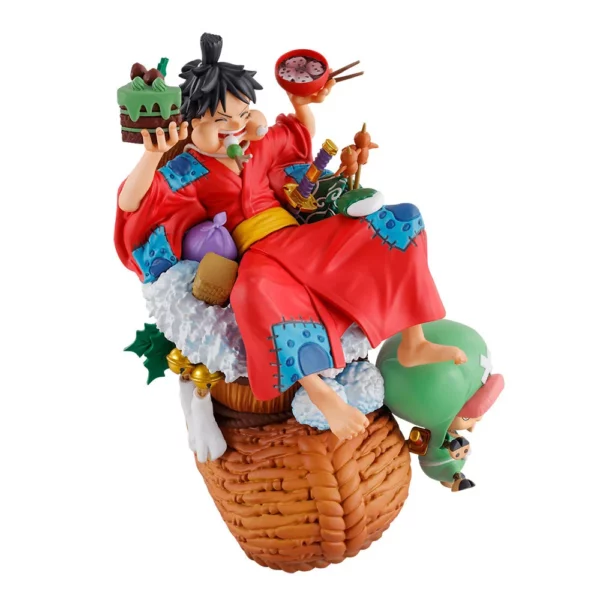 Ruffy und Chopper One Piece Petitrama DX Logbox (Re Birth Vol. 1) Statue von MegaHouse