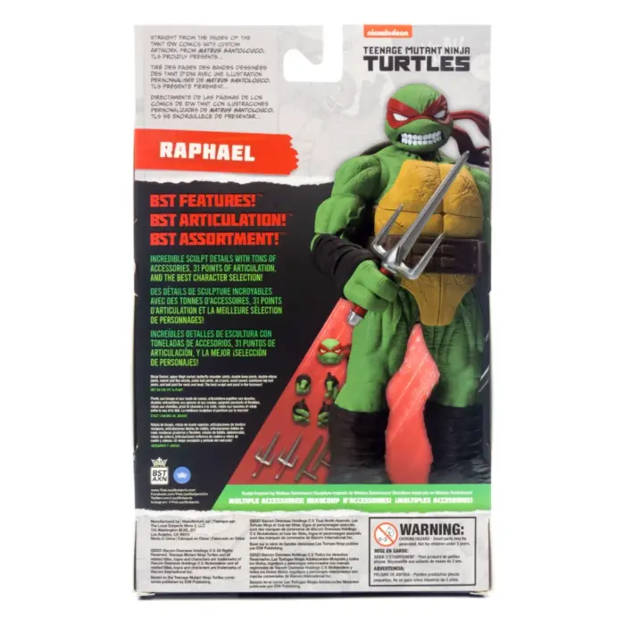 Raphael Teenage Mutant Ninja Turtles BST AXN Figur von The Loyal Subjects in der IDW Comic Version