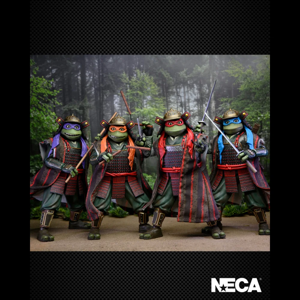 Samurai Turtles 4-Pack Teenage Mutant Ninja Turtles (TMNT) III San Diego Comic Con 2023 Exclusive Figuren von NECA