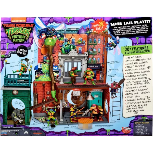 Sewer Lair Spielset (Hauptquartier) der Teenage Mutant Ninja Turtles von Playmates Toys aus Mutant Mayhem