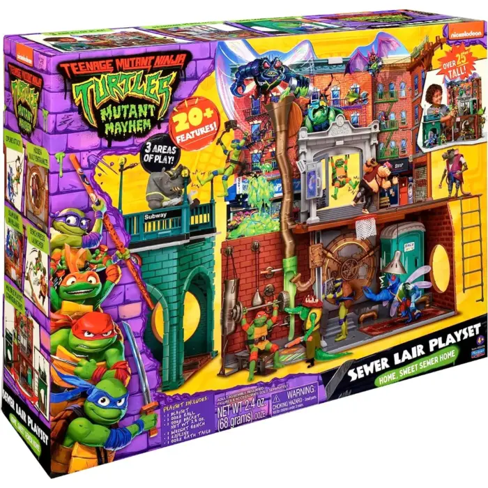 Sewer Lair Spielset (Hauptquartier) der Teenage Mutant Ninja Turtles von Playmates Toys aus Mutant Mayhem