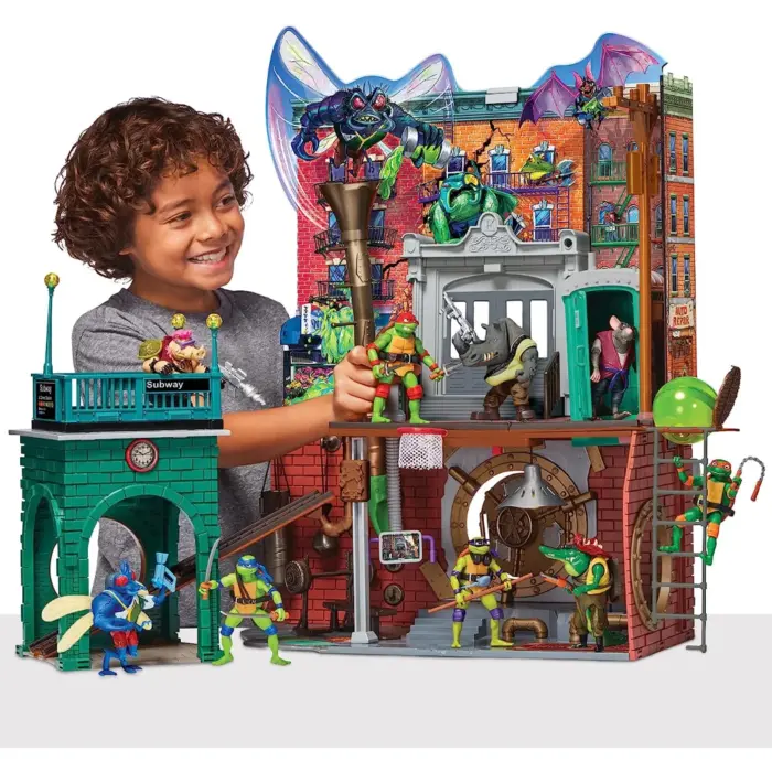 Sewer Lair Spielset (Hauptquartier) der Teenage Mutant Ninja Turtles von Playmates Toys aus Mutant Mayhem