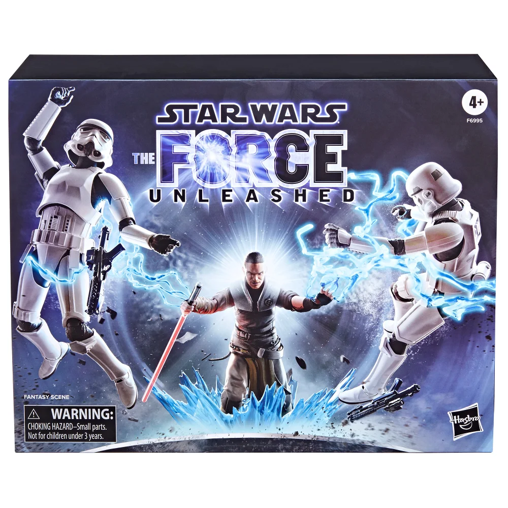 Hasbro Pulse Con 2023 Exclusive Starkiller & Troopers Star Wars: The Force Unleashed Figuren-Set für die The Black Series Toyline