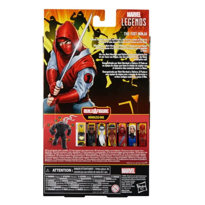The Fist Ninja Marvel Legends Series Marvel Knights Figur von Hasbro aus der Mindless One Build-A-Figure (BAF) Wave