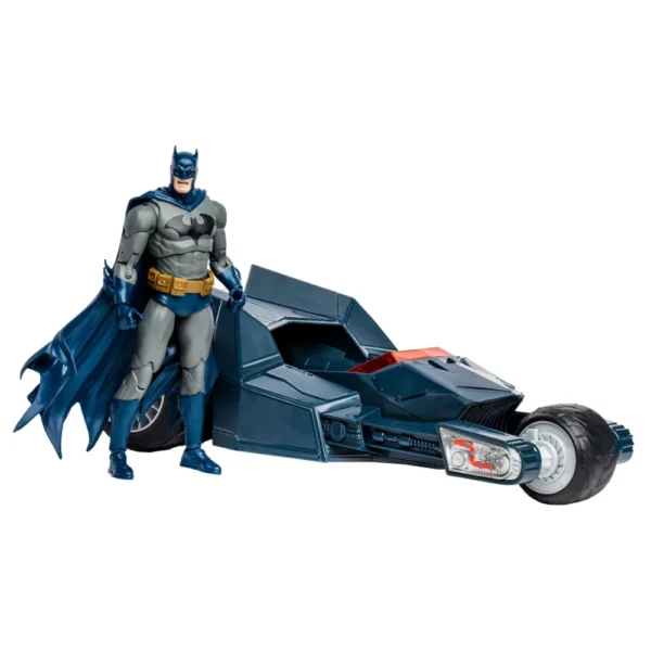 Batman und Bat-Raptor DC Multiverse Gold Label Figur und Fahrzeug von Mcfarlane Toys aus The Batman who Laughs