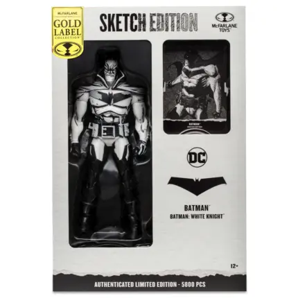 Batman White Knight DC Multiverse Gold Label Sketch Edition Figur von Mcfarlane Toys