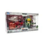 Raphael with Motorcycle Teenage Mutant Ninja Turtles (TMNT) BST AXN Figuren und rotes Motorrad von The Loyal Subjects in der IDW Comic Version