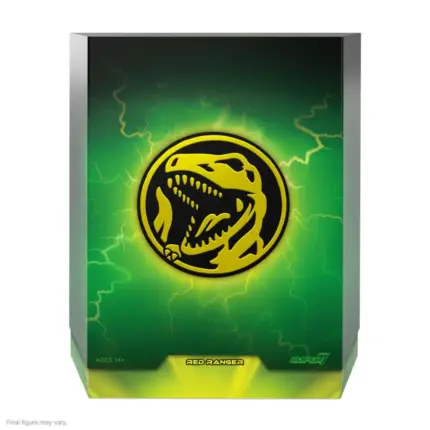 Red (roter) Ranger Power Rangers Ultimates! Figur von Super7 aus der Mighty Morphin Power Rangers Serie