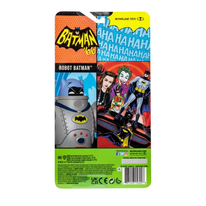 Robot Batman (Comic) als DC Retro Figur von McFarlane Toys aus der Batman 66 Classic TV Serie