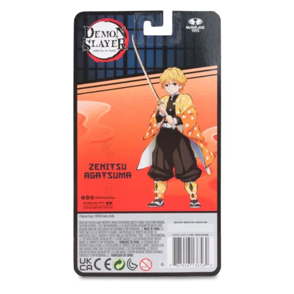 Zenitsu Agatsuma Demon Slayer Kimetsu no Yaiba 5-Inch PVC Anime Statue von McFarlane Toys