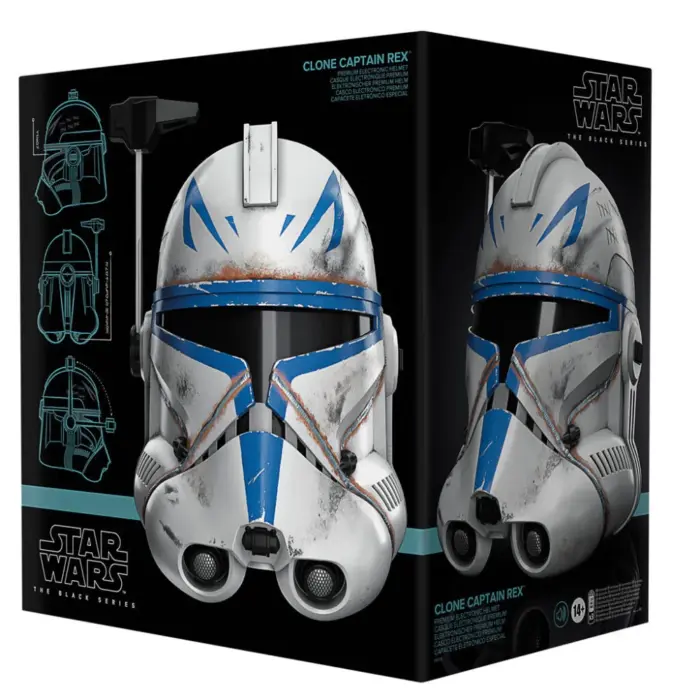 Clone Captain Rex Helm Star Wars Black Series elektronischer Cosplay Helm von Hasbro aus Star Wars: Ahsoka