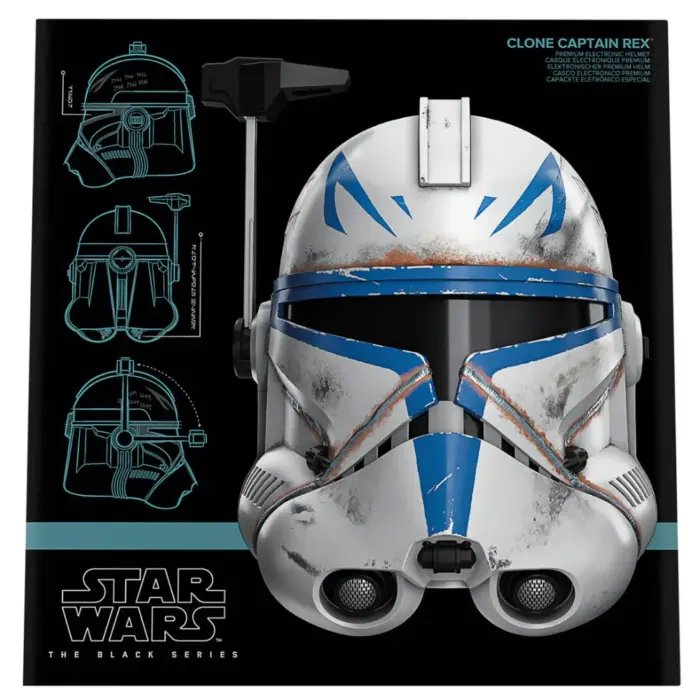 Clone Captain Rex Helm Star Wars Black Series elektronischer Cosplay Helm von Hasbro aus Star Wars: Ahsoka