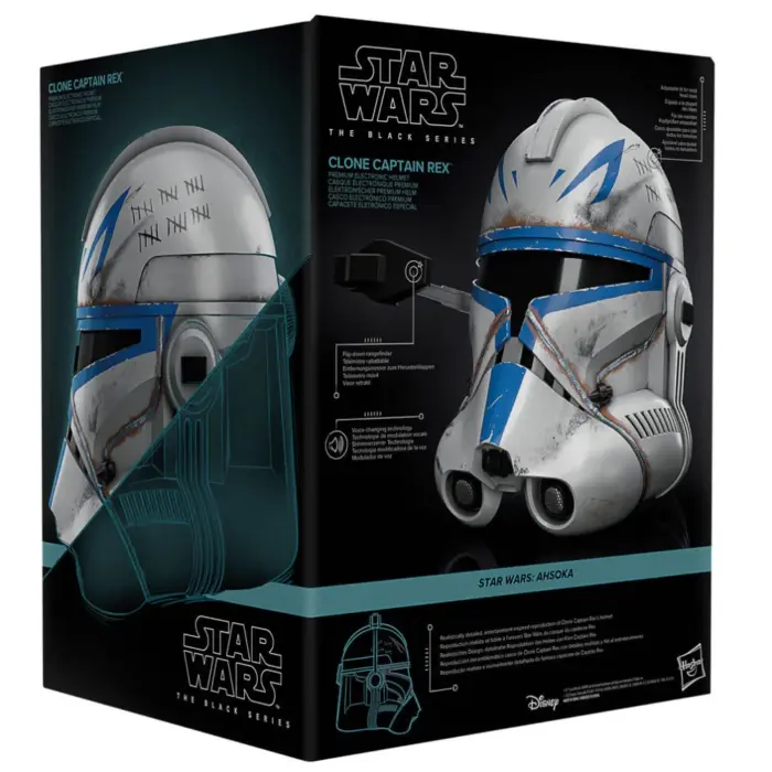 Clone Captain Rex Helm Star Wars Black Series elektronischer Cosplay Helm von Hasbro aus Star Wars: Ahsoka