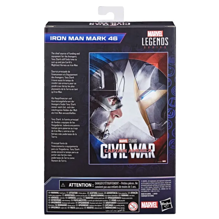 Iron-Man Mark 46 Marvel Legends Series Infinity Saga Figur von Hasbro aus Civil War