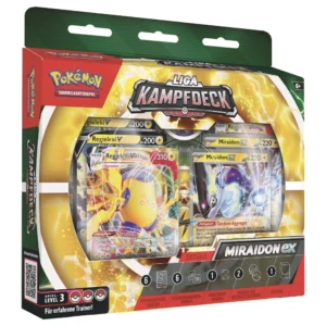 Liga-Kampfdeck Miraidon-ex der Pokémon-Sammelkarten mit Miraidon-ex und Regieleki-VMAX