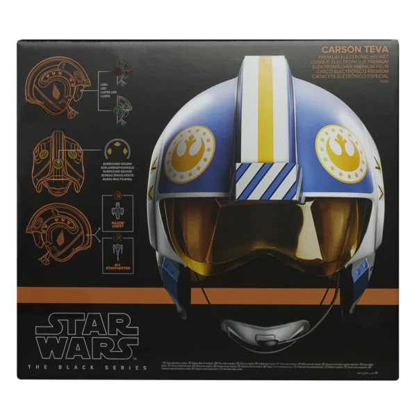 Carson Teva Helm Star Wars Black Series elektronischer Cosplay Helm von Hasbro aus Star Wars: The Mandalorian