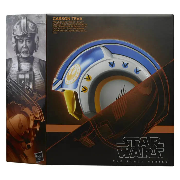 Carson Teva Helm Star Wars Black Series elektronischer Cosplay Helm von Hasbro aus Star Wars: The Mandalorian