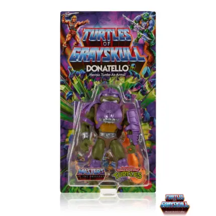 Donatello Turtles of Grayskull Masters of the Universe und Teenage Mutant Ninja Turtles Crossover Figur von Mattel