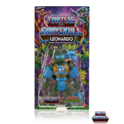Leonardo Turtles of Grayskull Masters of the Universe und Teenage Mutant Ninja Turtles Crossover Figur von Mattel