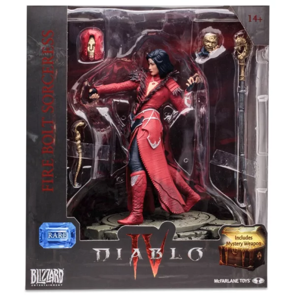 Fire Bolt Sorceress (Rare) Diablo 4 Game Figur von McFarlane Toys