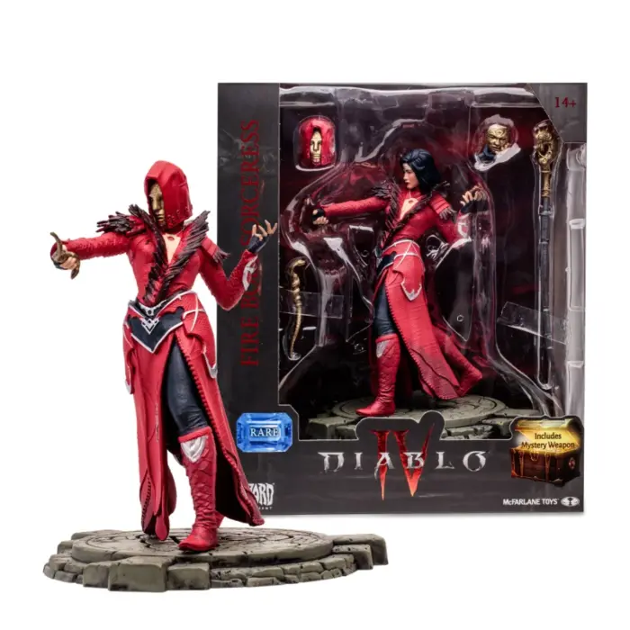 Fire Bolt Sorceress (Rare) Diablo 4 Game Figur von McFarlane Toys