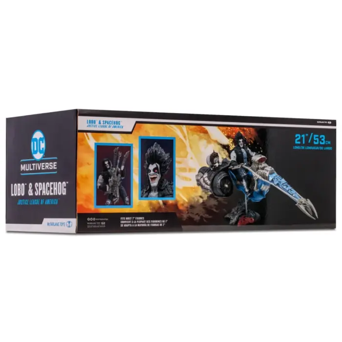 Lobo und Spacehog DC Multiverse Mcfarlane Toys Figur und Fahrzeug aus Justice League of America