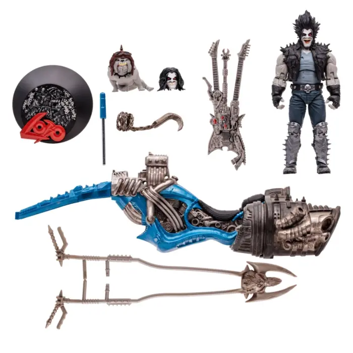Lobo und Spacehog DC Multiverse Mcfarlane Toys Figur und Fahrzeug aus Justice League of America