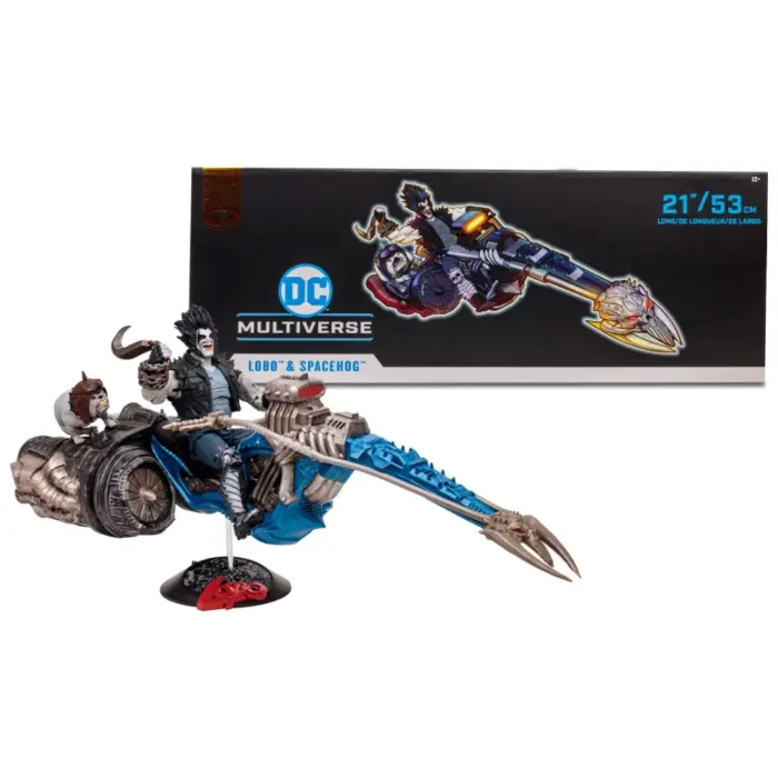 Lobo und Spacehog DC Multiverse Mcfarlane Toys Figur und Fahrzeug aus Justice League of America