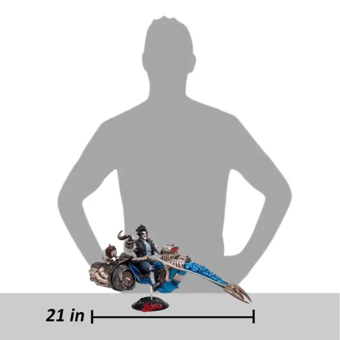 Lobo und Spacehog DC Multiverse Mcfarlane Toys Figur und Fahrzeug aus Justice League of America