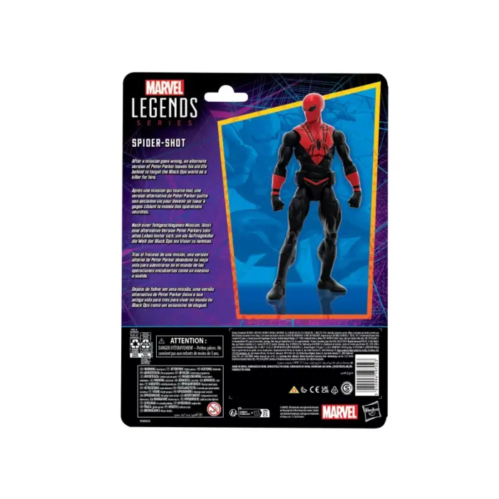 Spider Shot Marvel Legends Series Retro Collection Figur von Hasbro aus dem Marvels What If? Spider-Man vs. Wolverine Comic