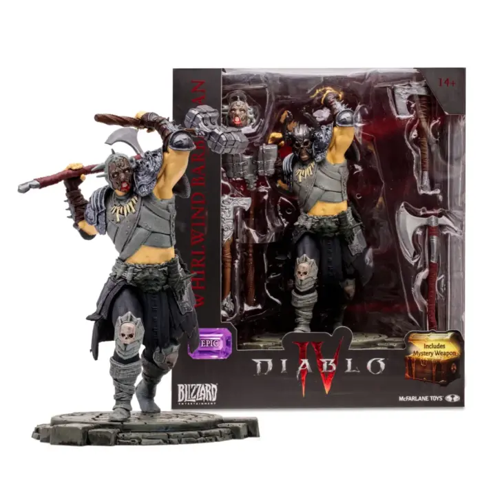 Whirlwind Barbarian (Epic) Diablo 4 Videospiel Figur von McFarlane Toys