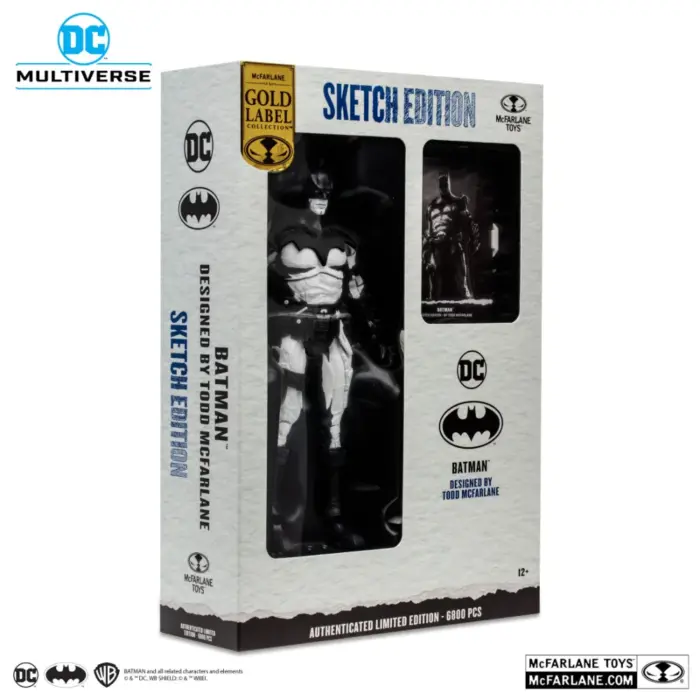 Batman (Sketch Edition) DC Multiverse Figur von Mcfarlane Toys designed by Todd McFarlane