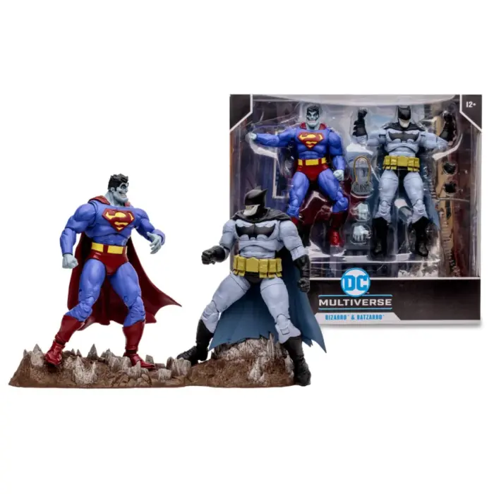 Bizarro und Batzarro DC Multiverse Figur von Mcfarlane Toys aus den DC Comics