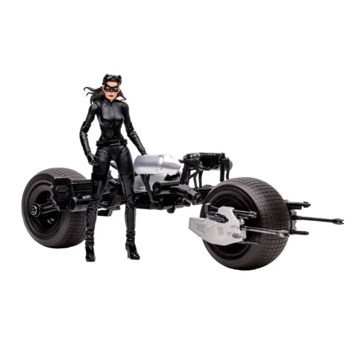 Catwoman und Batpod DC Multiverse Mcfarlane Toys Gold Label Figur und Fahrzeug aus The Dark Knight Rises