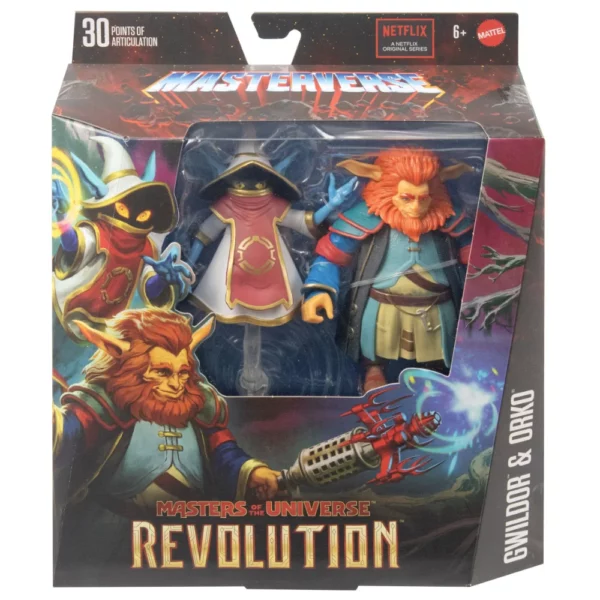 Gwildor und Orko Masters of the Universe (MotU) Revolution Masterverse 2-Pack von Mattel