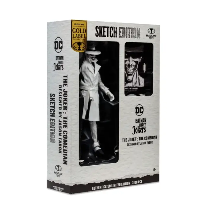 The Joker: The Comedian (Sketch Edition) DC Multiverse Figur von Mcfarlane Toys im Sketch-Artist-Look