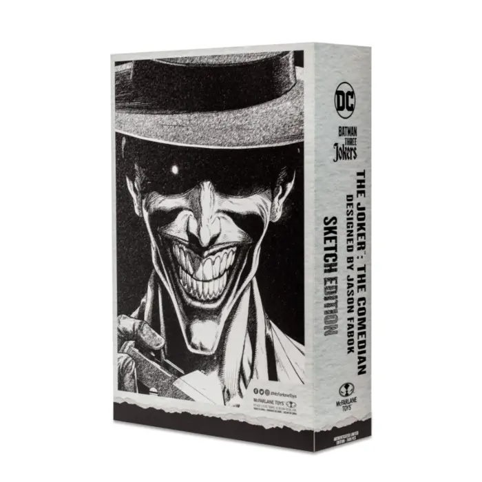 The Joker: The Comedian (Sketch Edition) DC Multiverse Figur von Mcfarlane Toys im Sketch-Artist-Look