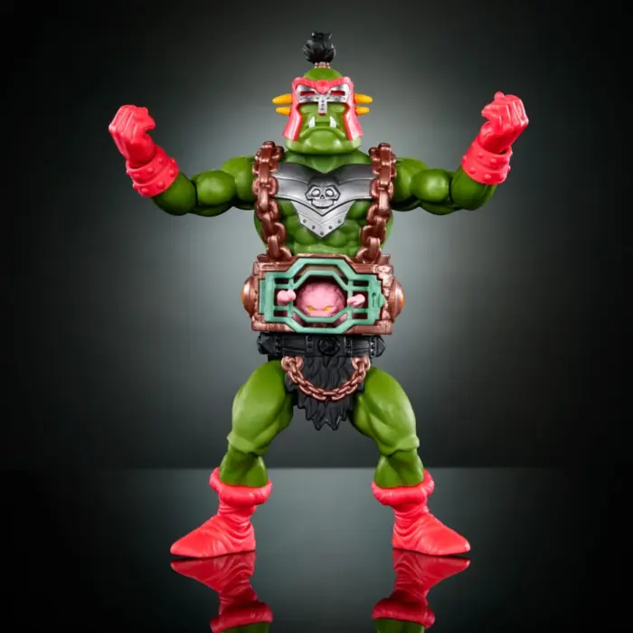 Krang Figur Turtles of Grayskull das MOTU x TMNT Crossover mit den Masters of the Universe Origins und Teenage Mutant Ninja Turtles Figuren von Mattel